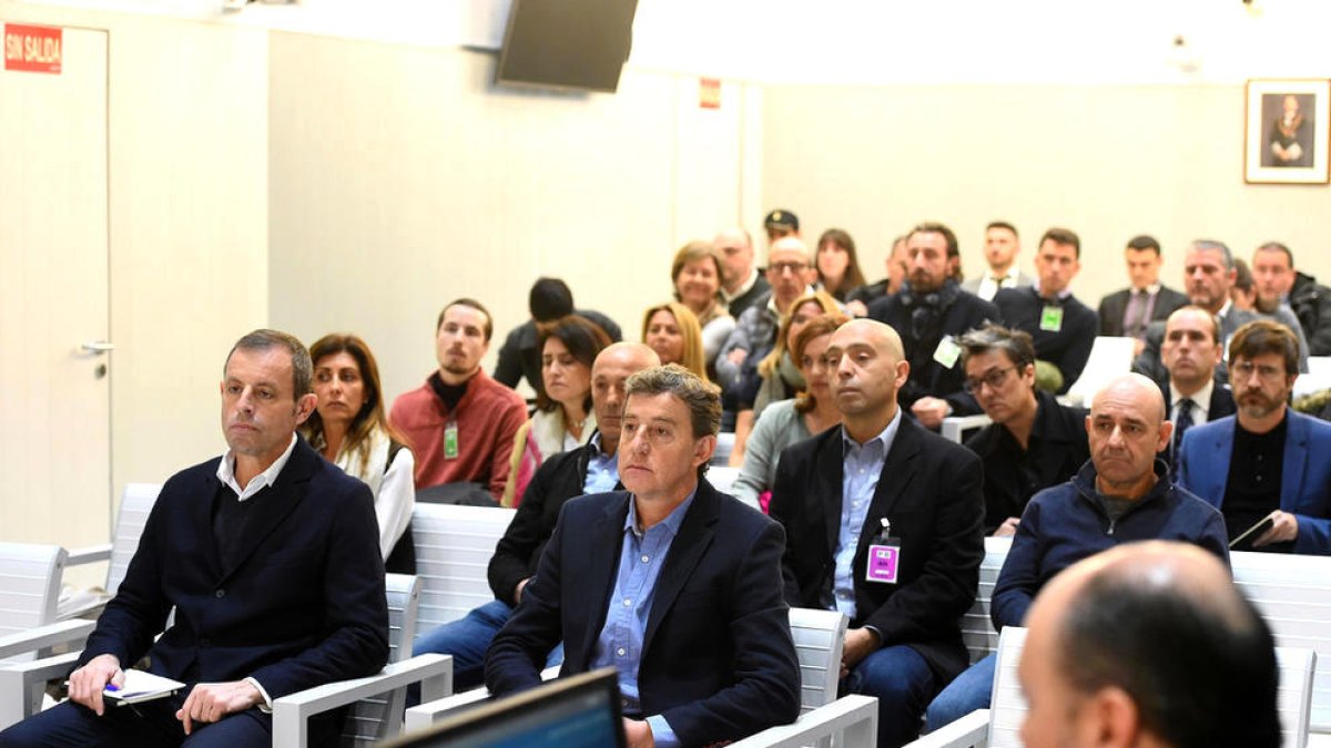 Els empresaris en un judici a Espanya.