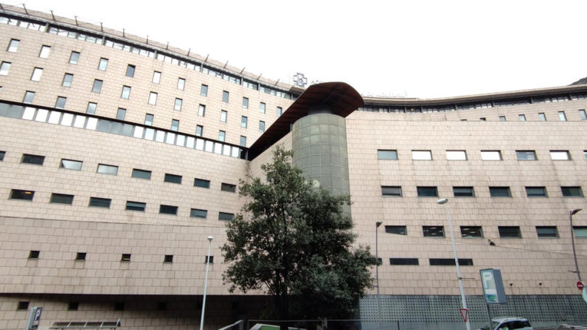 La façana de l'hospital.