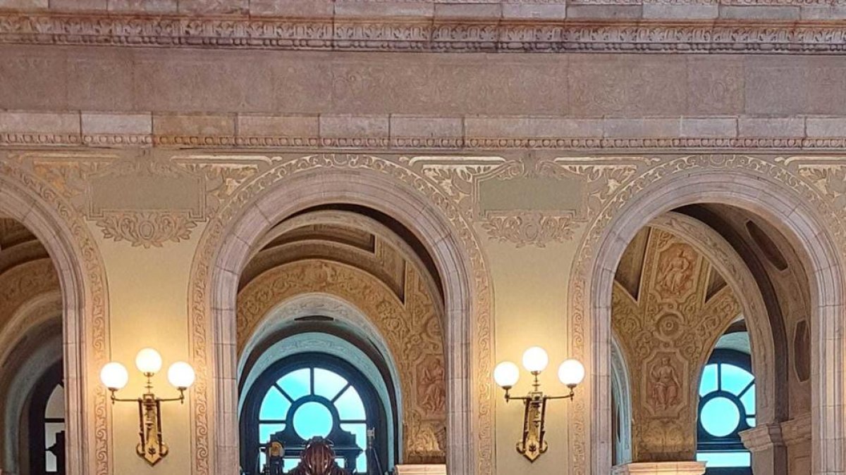 Vanessa Mendoza al parlament de Catalunya avui