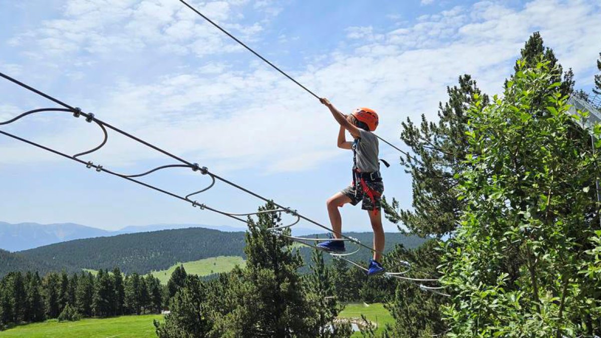 El nou circuit acrobàtic en alçada de Naturland.