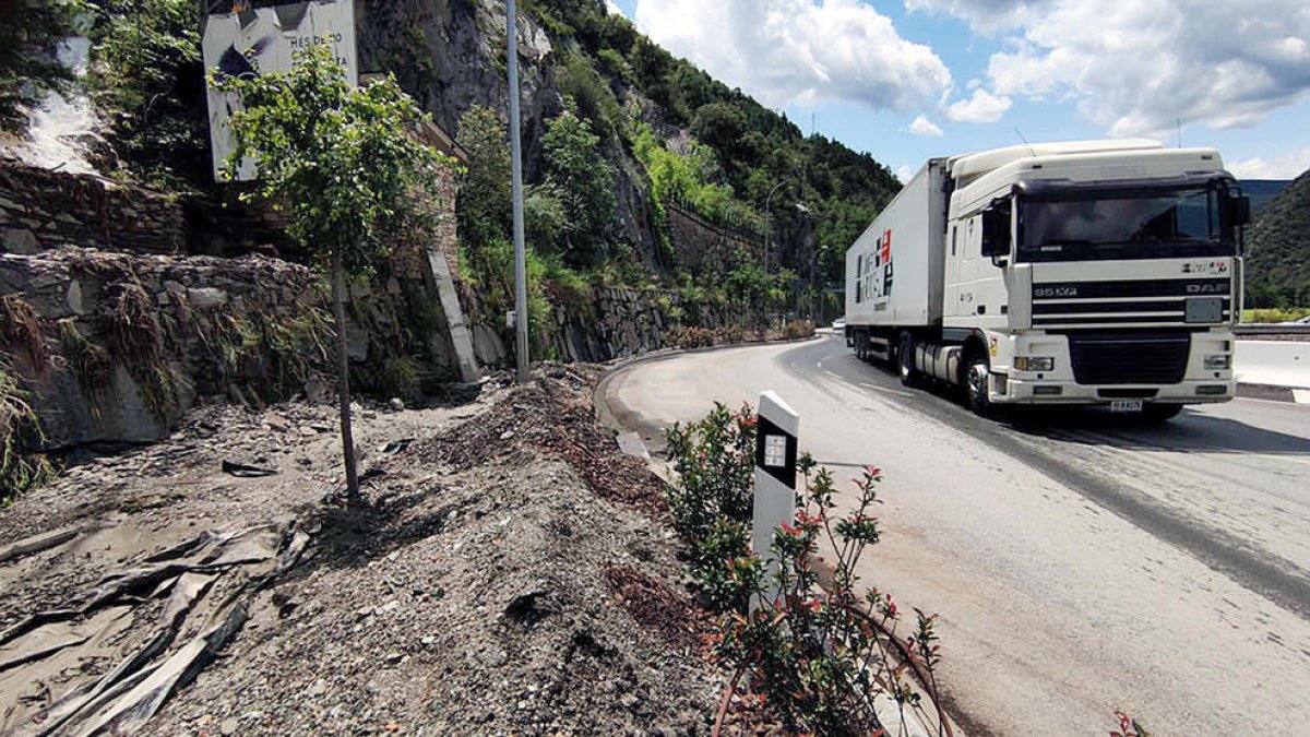 Afectació a Sant Julià per les pluges de principis de juliol.