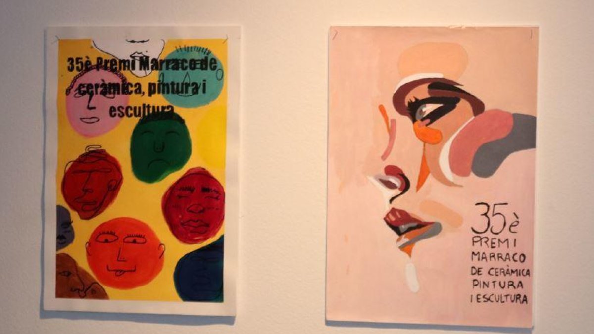 L'obra de la dreta ha estat guardonada en la categoria de pintura
