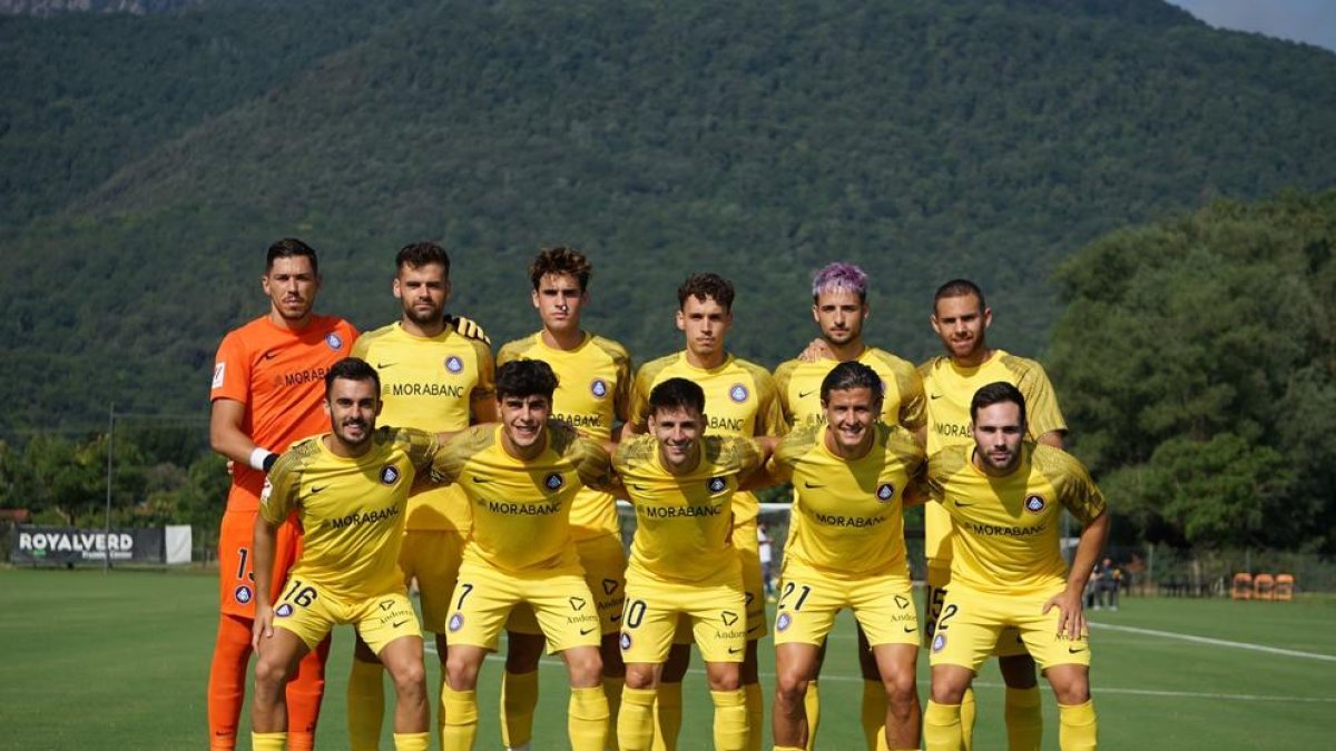 L'onze inicial del segon partit de pretemporada de l'FC Andorra