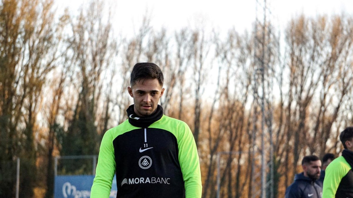 Els tricolors van entrenar ahir a Burgos.
