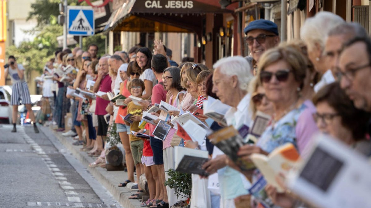 Un dels actes de la Fira del Llibre del Pirineu.