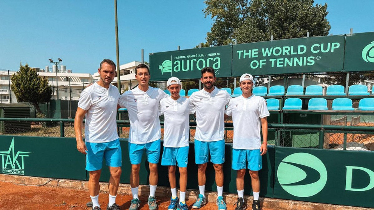 L'equip de Copa Davis.