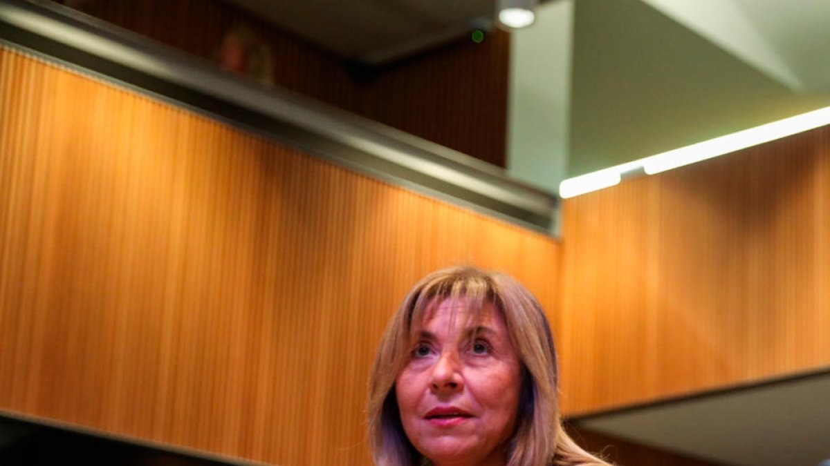 La ministra d'Habitatge, Conxita Marsol, ahir.