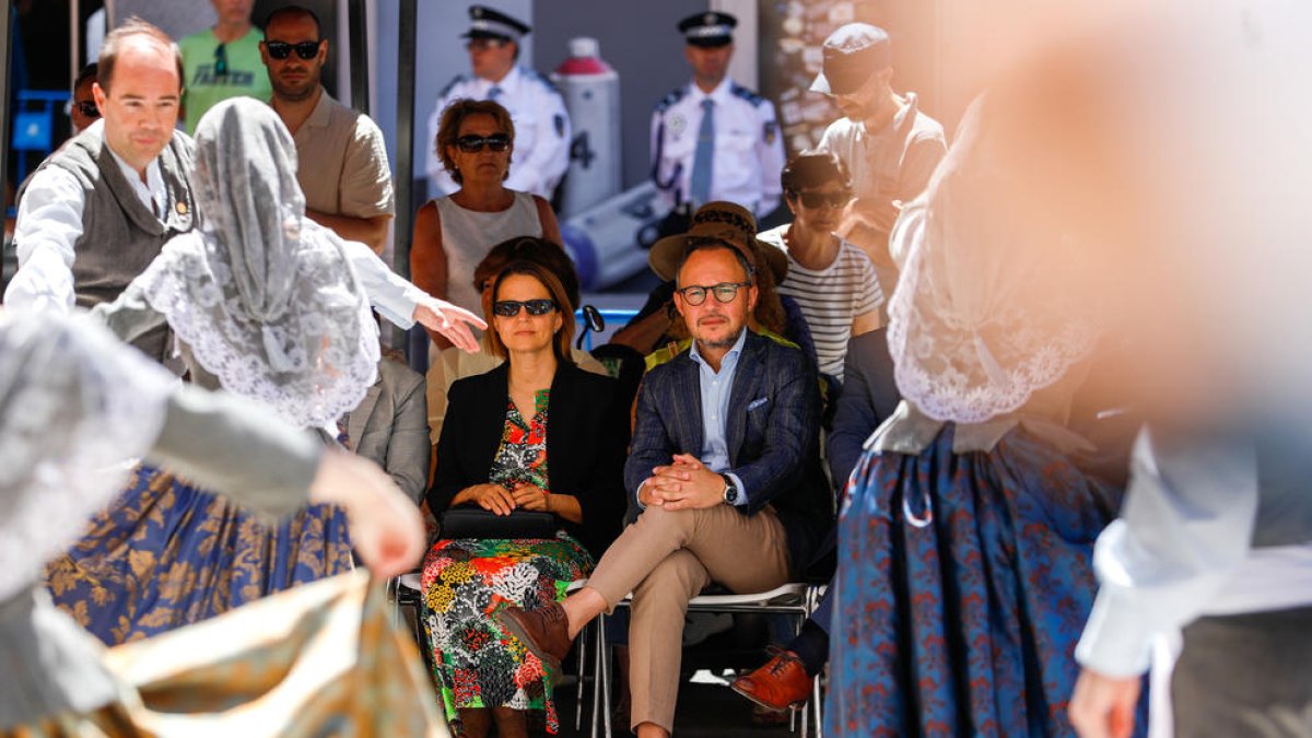 El cap de Govern, Xavier Espot, en el ball de Santa Anna.