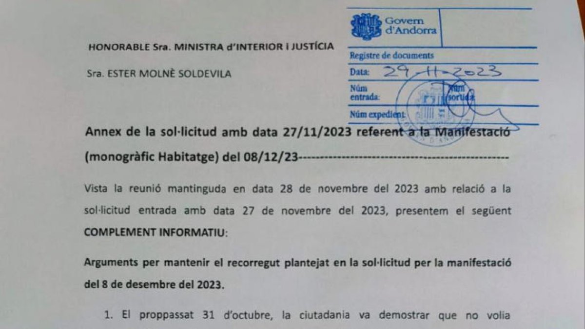 Complement informatiu presentat per la coordinadora de l'habitatge