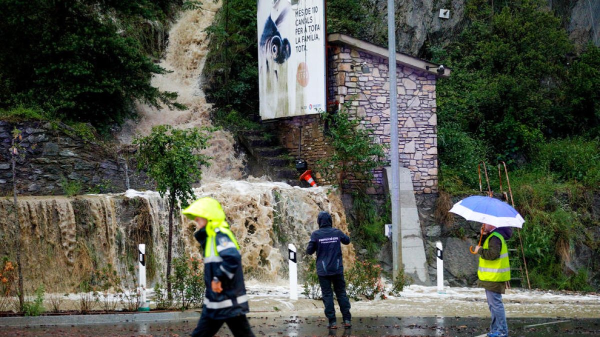 Imatge de les afectacions causades per l'aigua durant el mes de juny