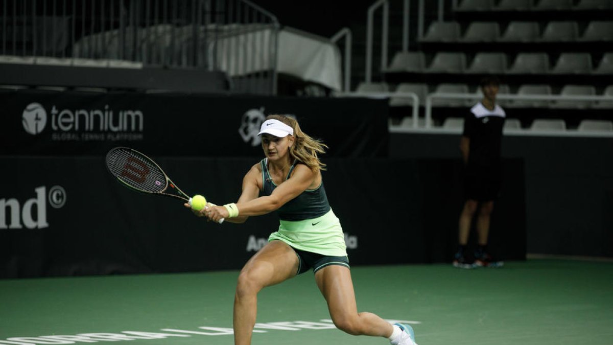 Vicky Jiménez a la primera ronda del Creand Andorra Open