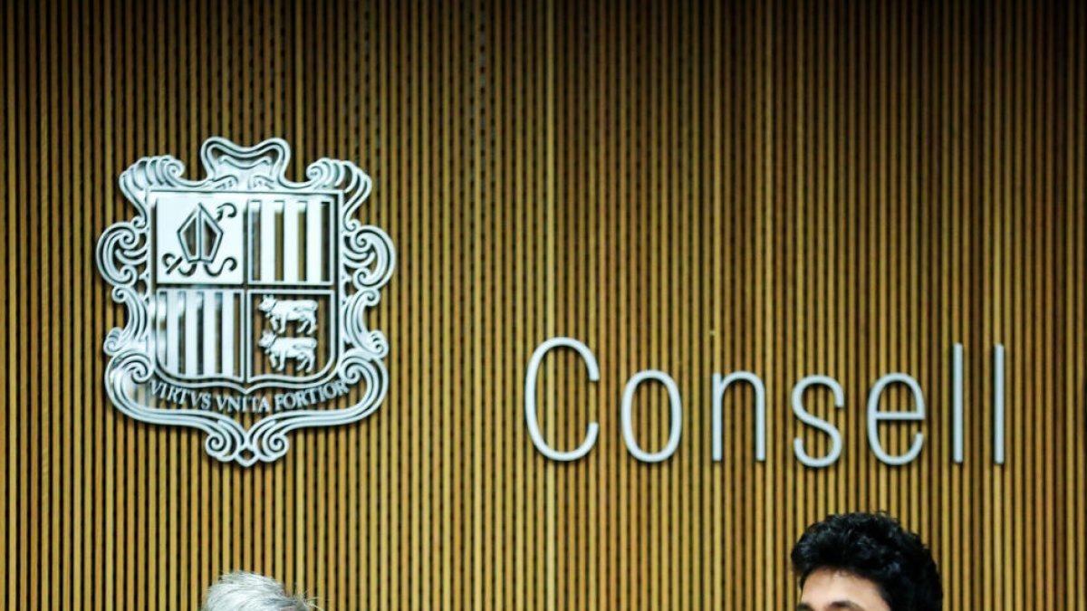 Ladislau Baró durant la compareixença.