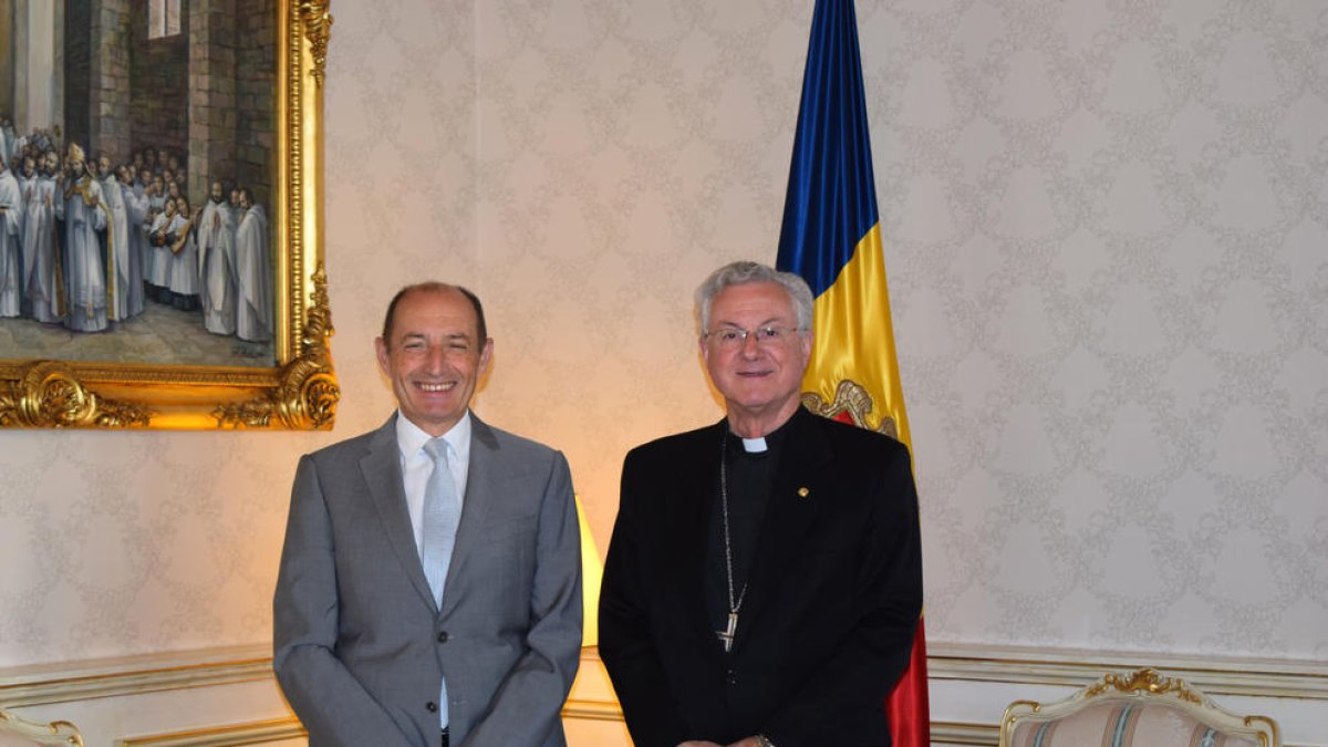 Joan-Enric Vives i Pascal Escande, ahir.