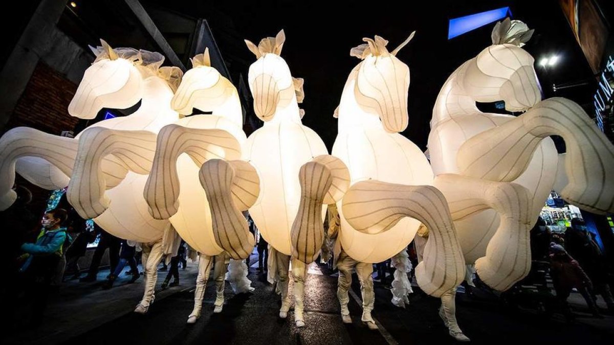 L'espectacle a l'eix comercial d'Andorra la Vella l'any passat