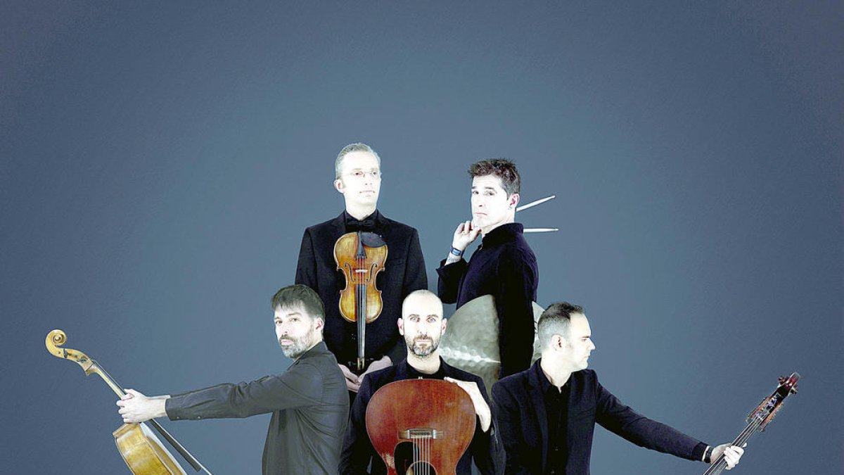 Els components de Blaumut, en la foto promocional de la gira.
