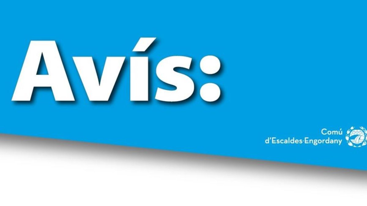 Avís tall de circulació