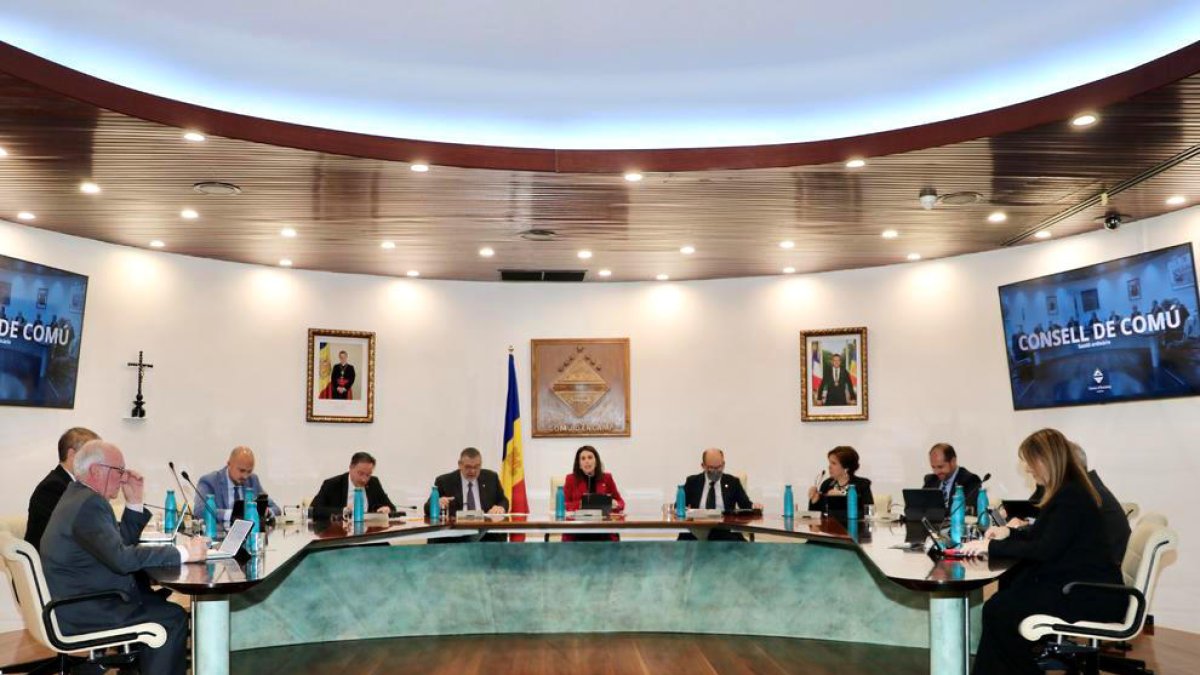 Sessió de consell de comú d'ahir.