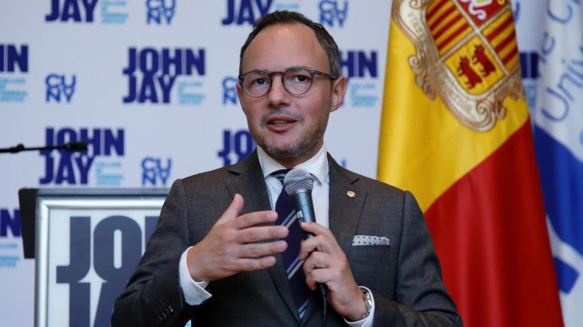 El cap de Govern durant el seu discurs a la Universitat John Jay College de Nova York