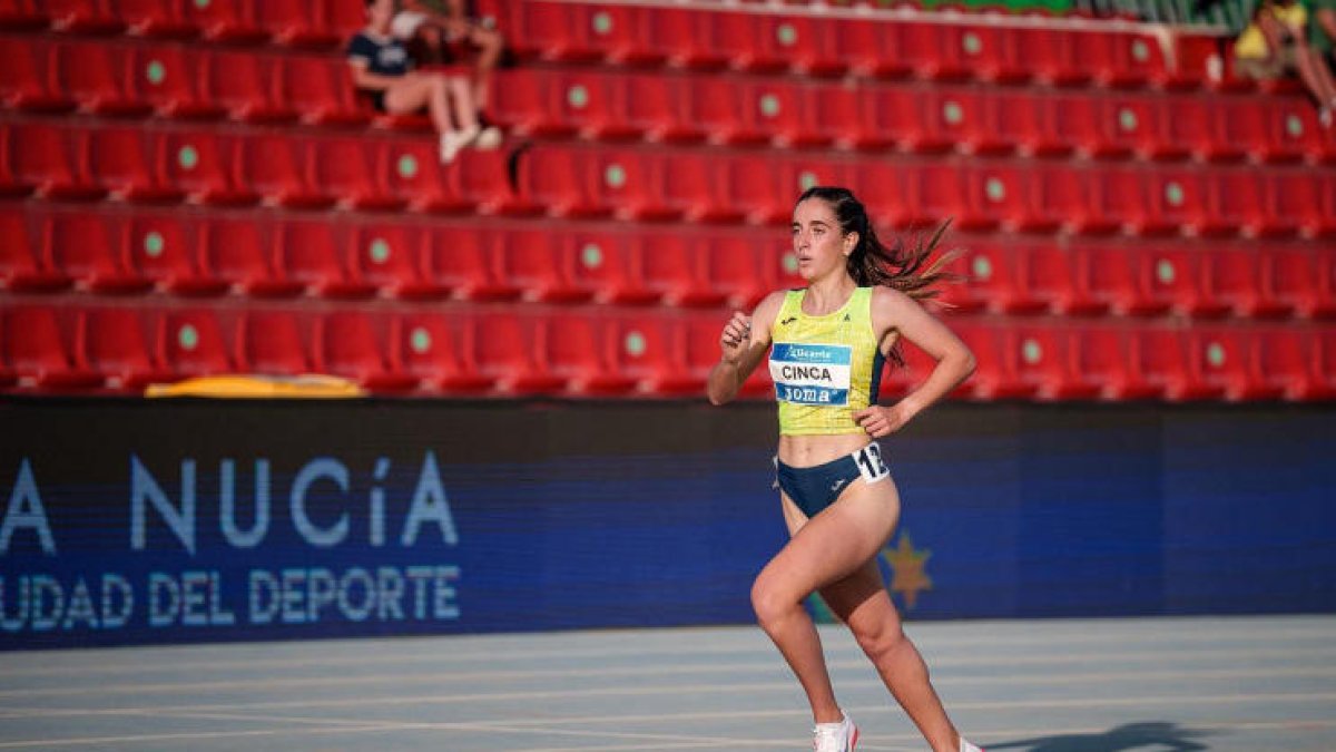 Aina Cinca, en una competició anterior.