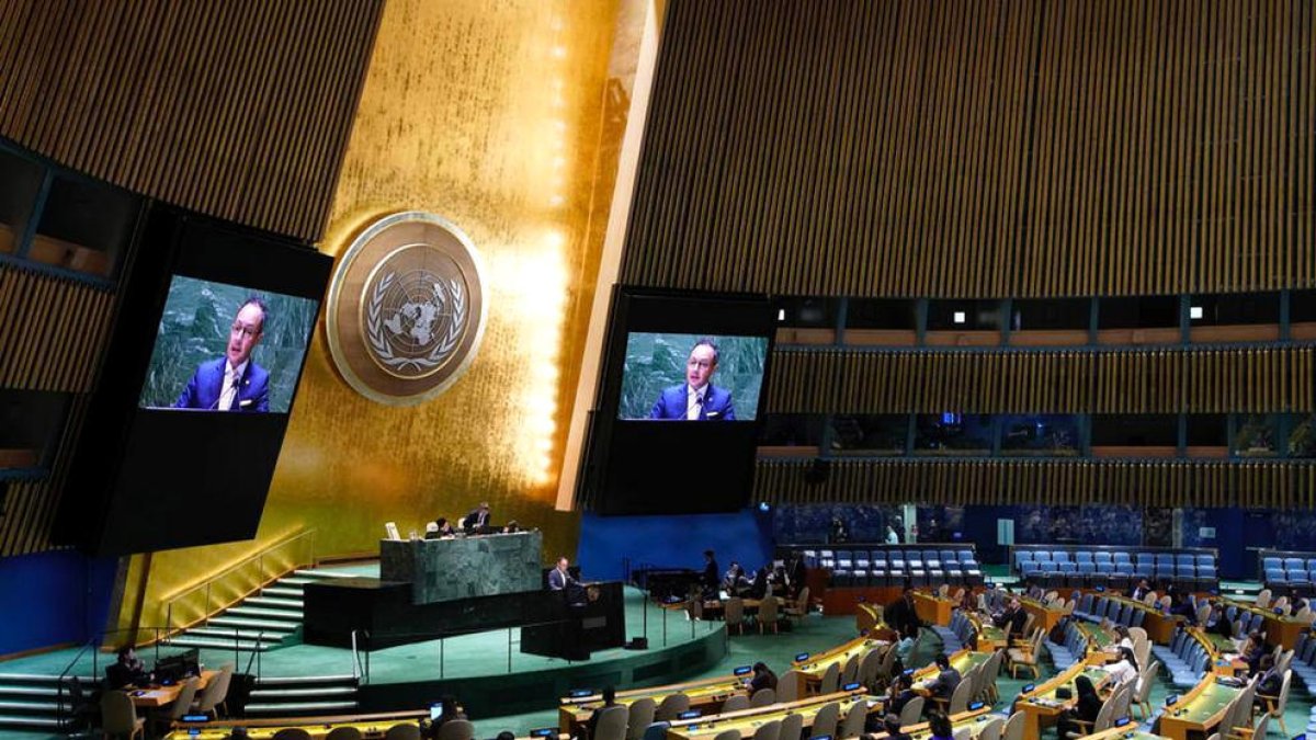 Intervenció del cap de Govern a l'Assemblea General de l'ONU.