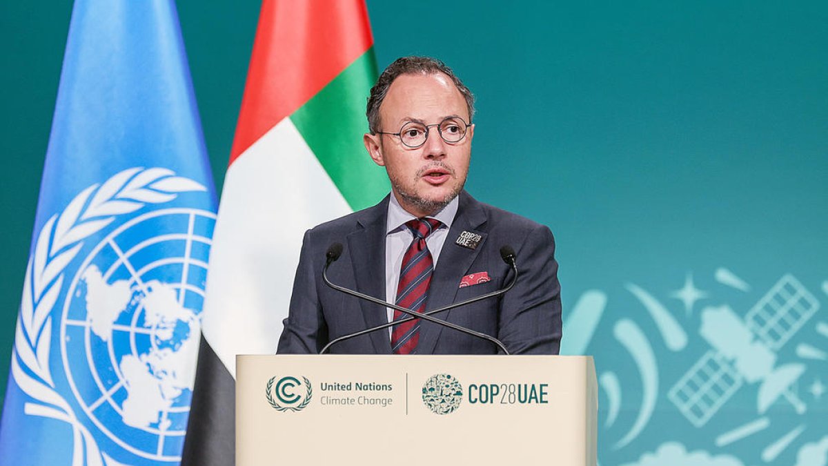 El cap de Govern, Xavier Espot, intervé a la COP28.