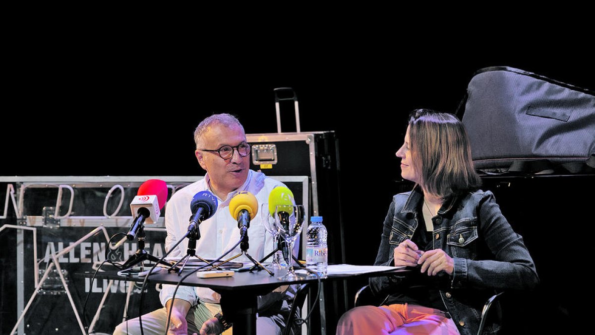 Closa i Gili, ahir en la roda de premsa per fer balanç del festival.