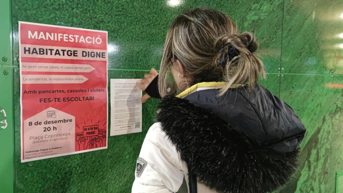 Un cartell de la manifestació.