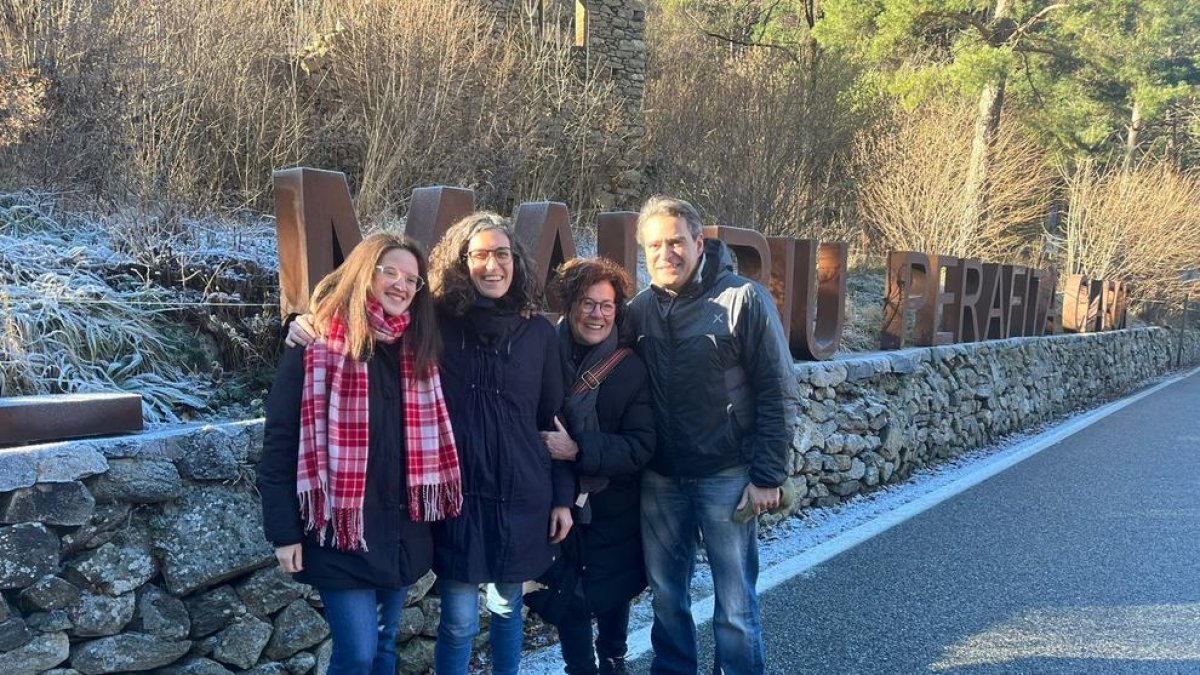 Magda Mata i Sara Valls en les declaracions d'avui de la vall del Madriu