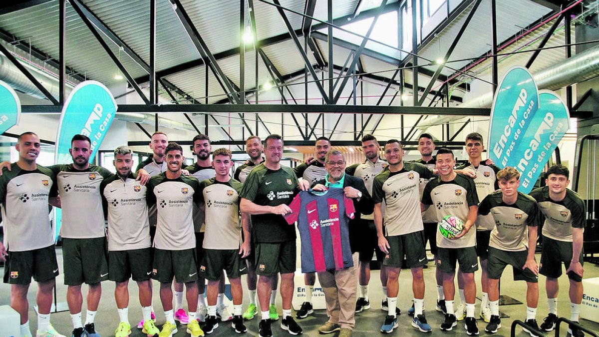 Entrenament dels blaugrana.