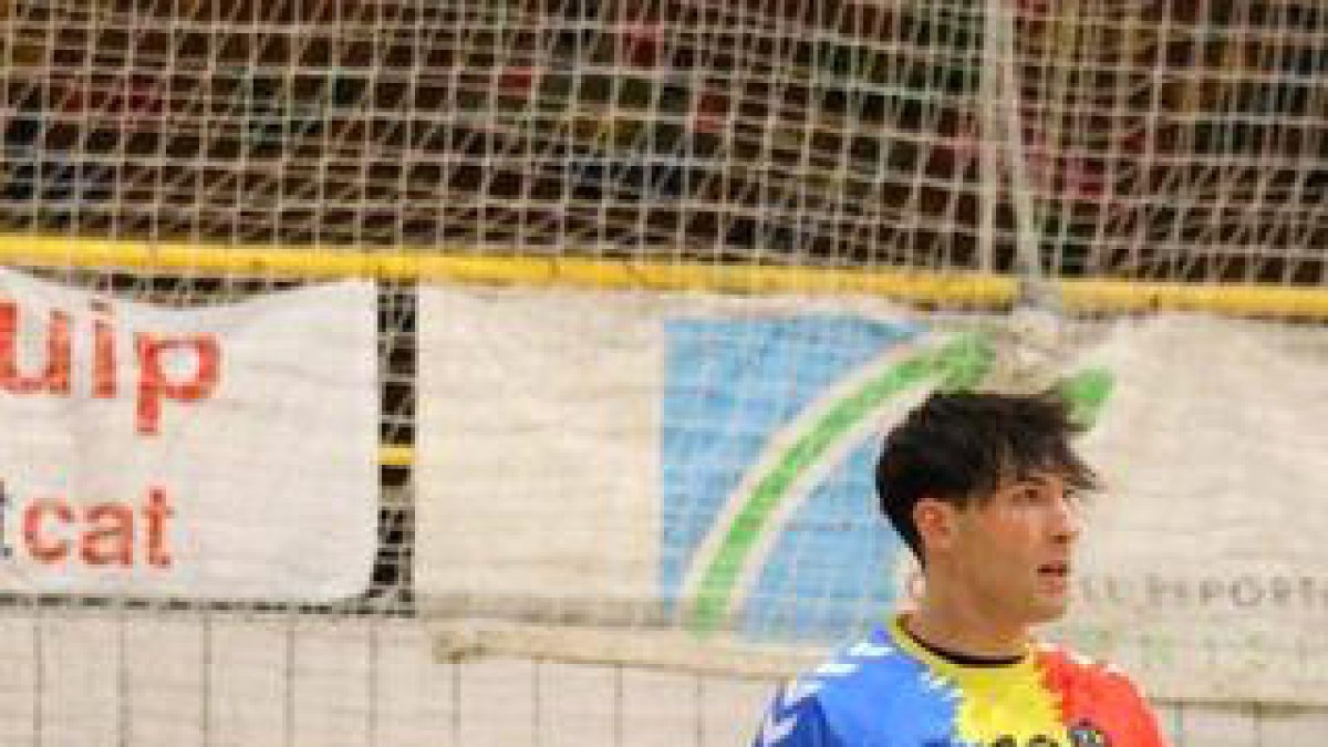 Víctor Mélida, ByViruZz, en un partit amb l'HC Serradells.