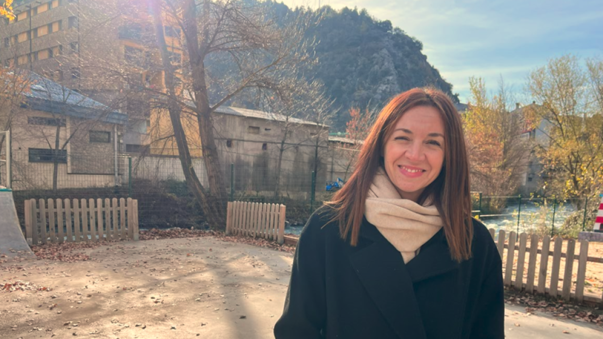 Sofia Cortesao, aquest matí a la Cala Laurediana