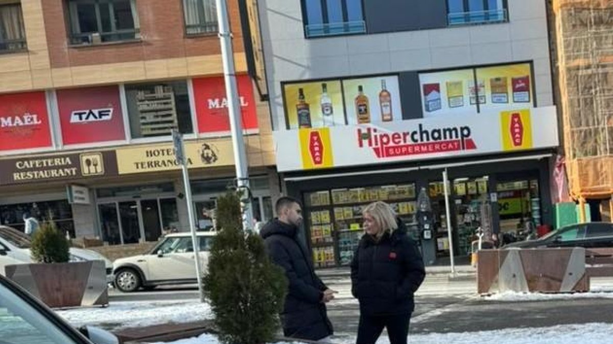 Candidats d'Avancem aquest matí al Pas