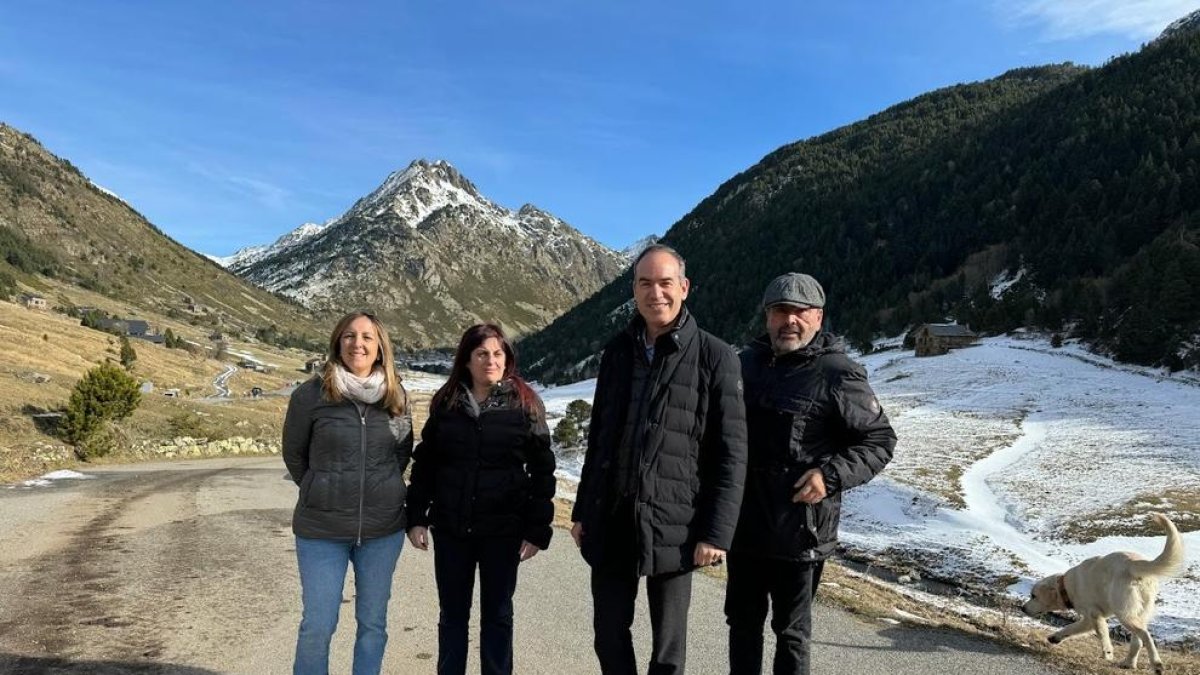 El candidat a cònsol Jordi Alcobé a la vall d'Incles