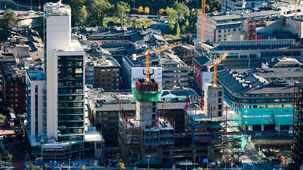 Vista panoràmica de la zona en construcció.