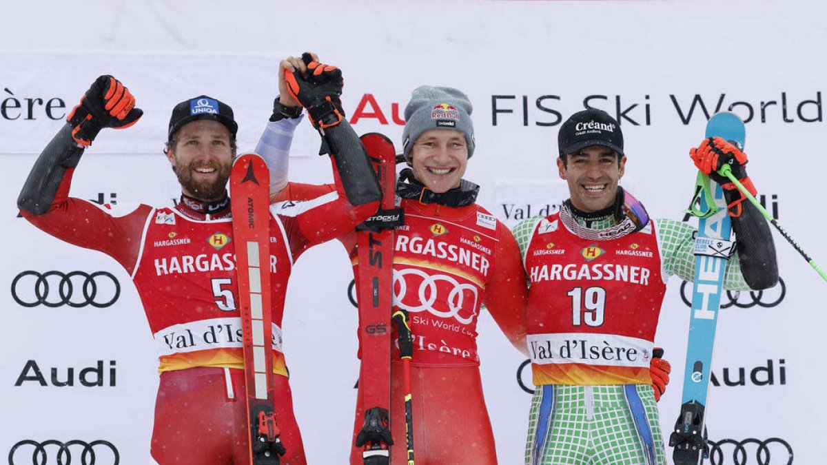 Històric podi de Verdú a Val d'Isère