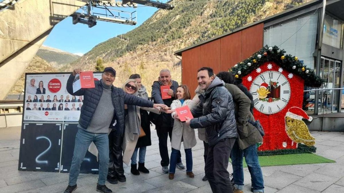 Els candidats d'Avancem aquest matí