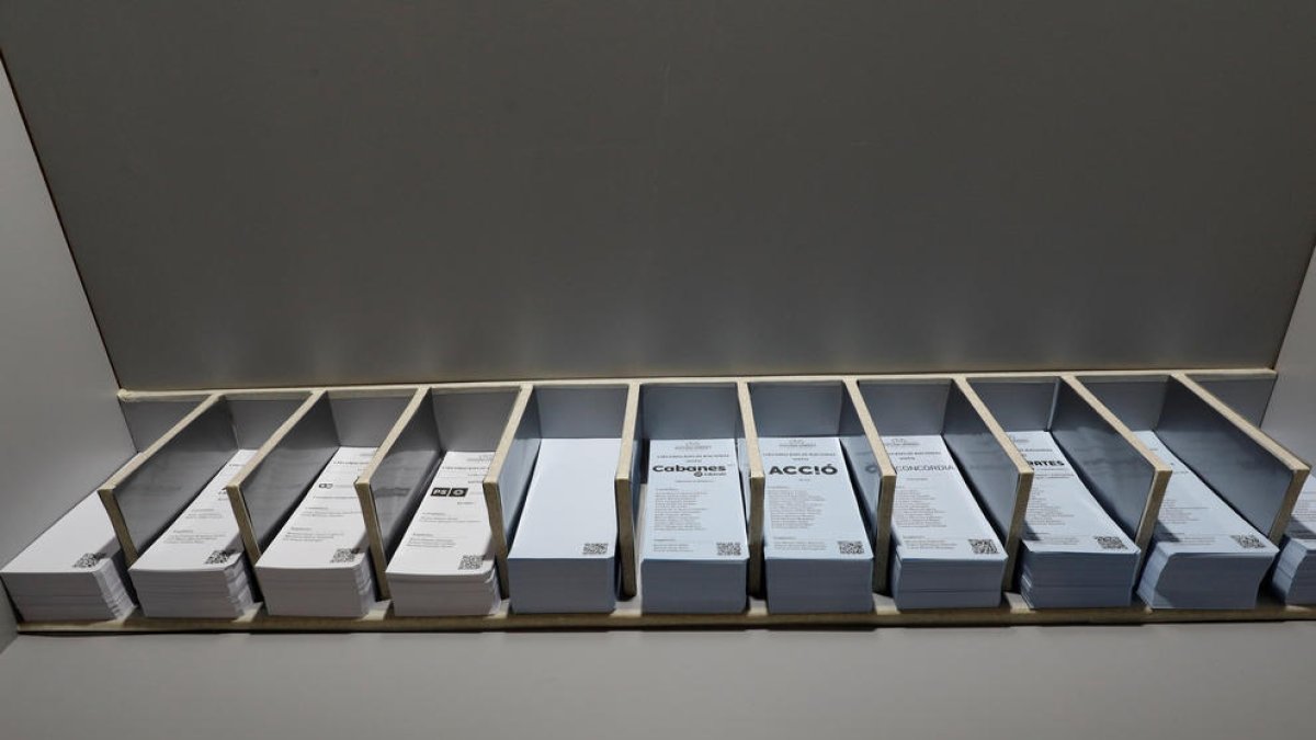 Butlletes de les eleccions generals.