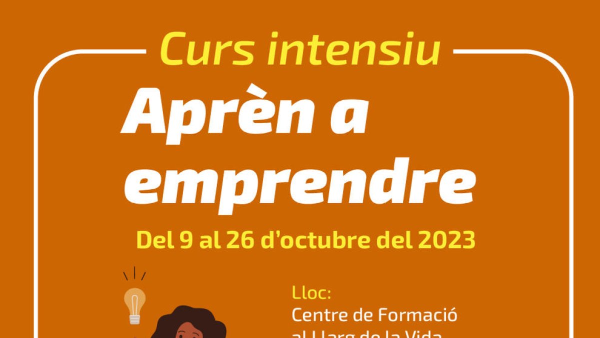 'Aprèn a emprendre', curs intensiu al Centre de Formació al Llarg de la Vida
