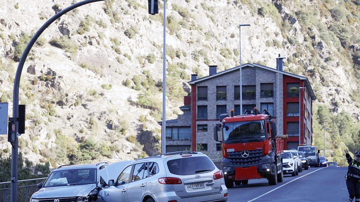 Els dos vehicles de l'accident.