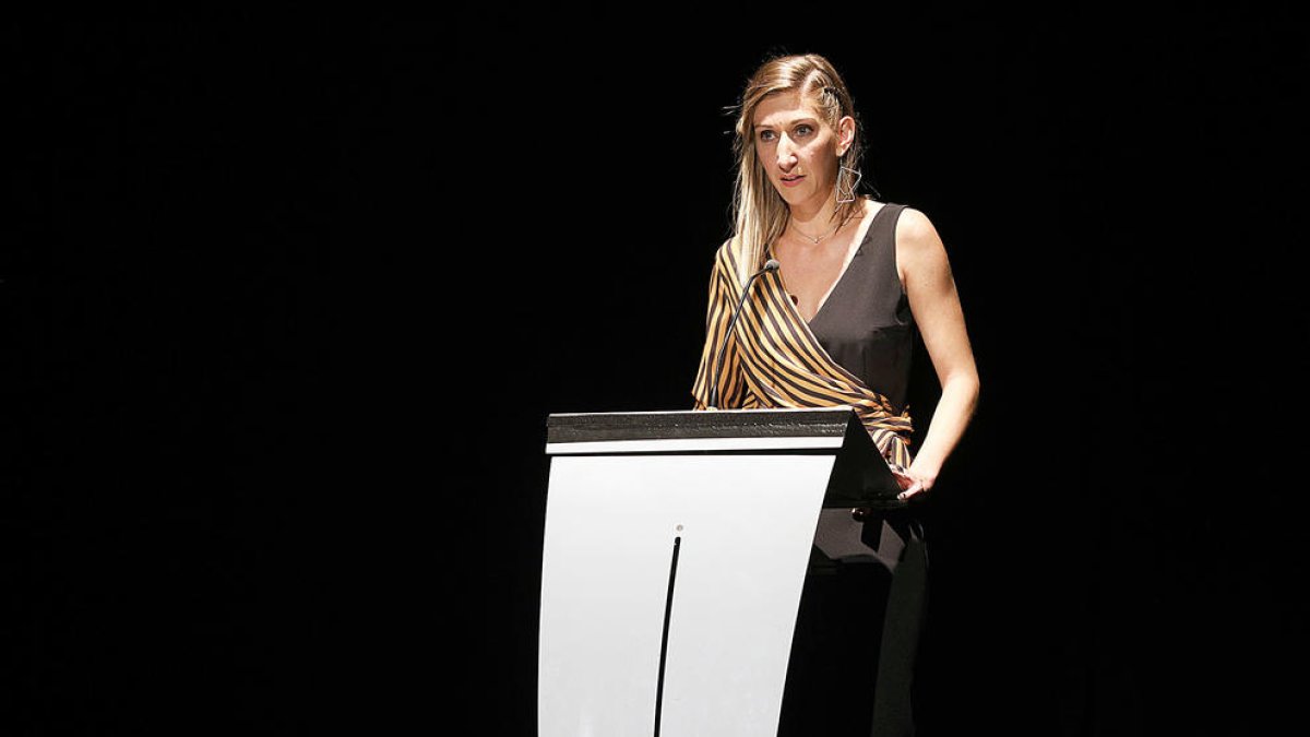 La presidenta a la Gala Pere Valls d'una edició anterior.