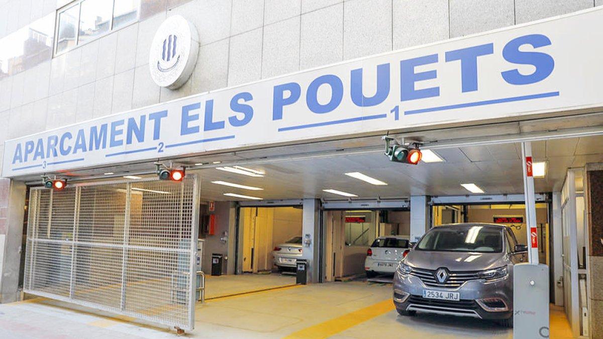 L'aparcament dels Pouets.