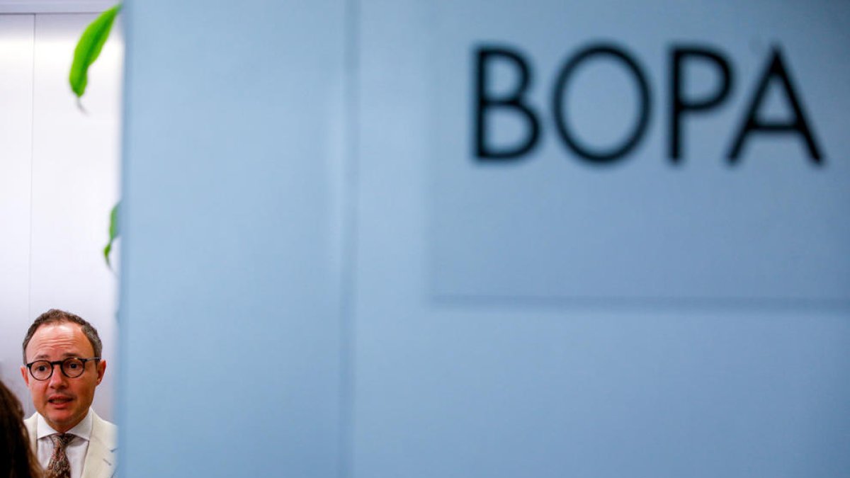 El cap de Govern, Xavier Espot, ahir a l'oficina del BOPA.