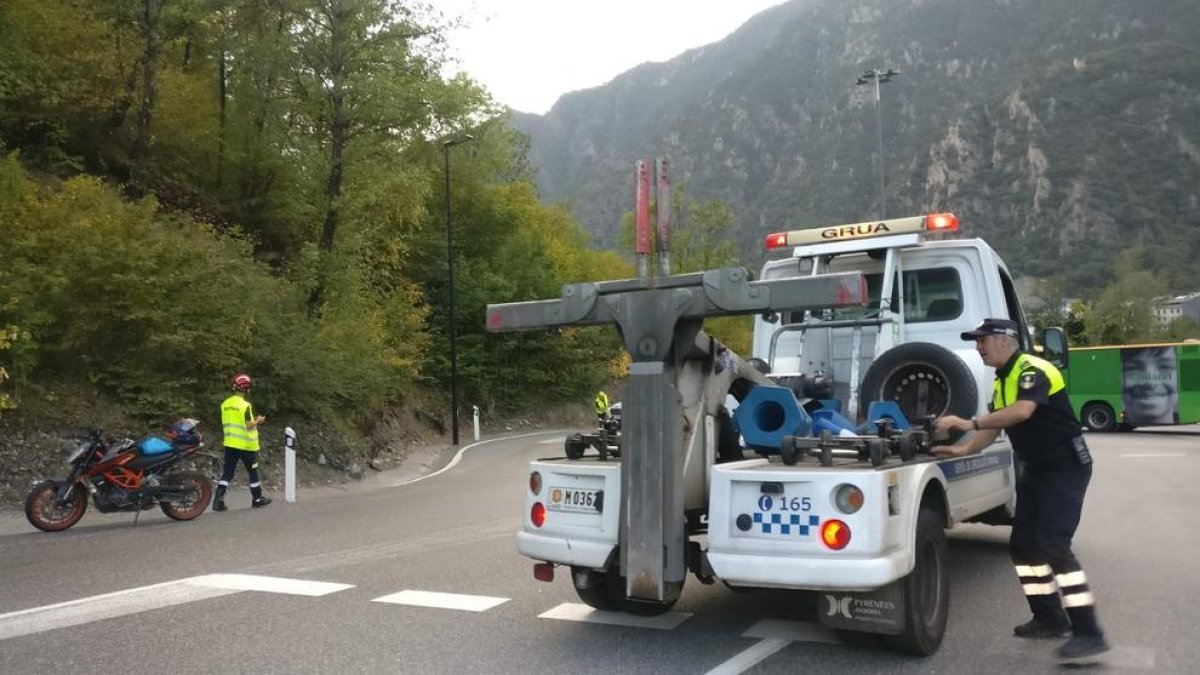 La rotonda de l'accident