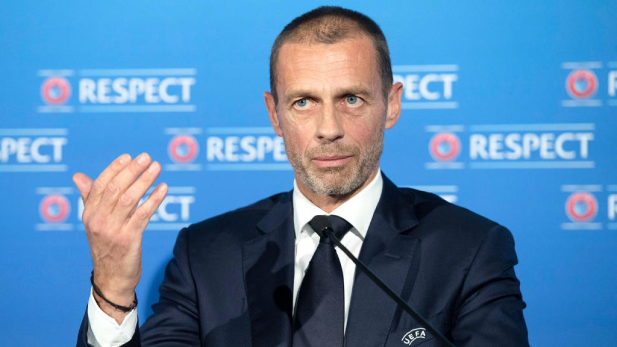 El president de la UEFA, Aleksander Ceferin.