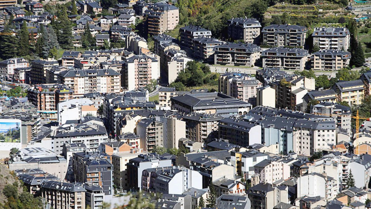 Edificis a Andorra la Vella.
