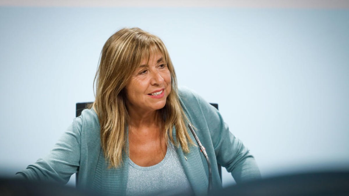 La ministra Marsol en la roda de premsa del consell de ministres