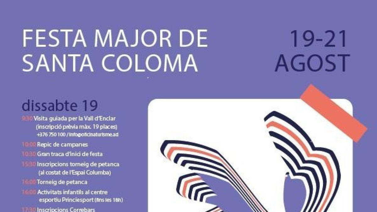 Programació de la festa major de Santa Coloma