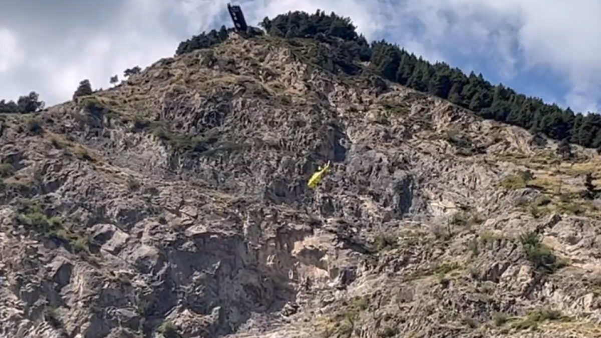 Rescat dels bombers amb helicòpter