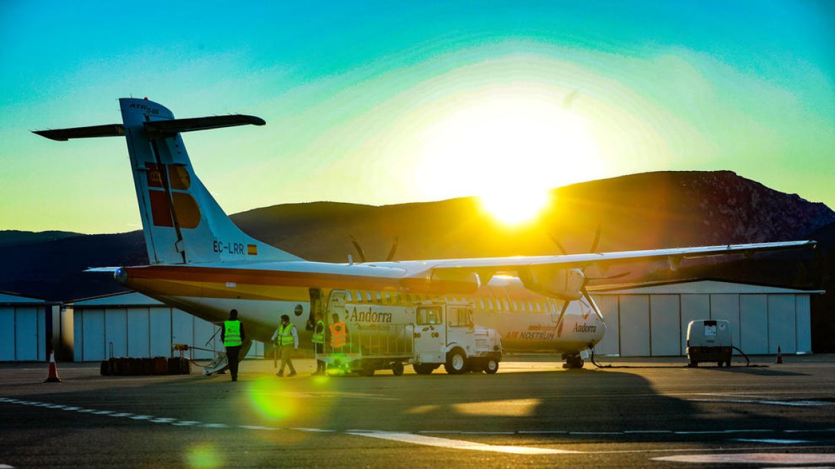 Un dels avions d'Air Nostrum.