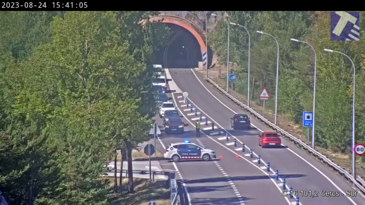 El tall a la C-16 provoca desviaments cap a la C-1411z